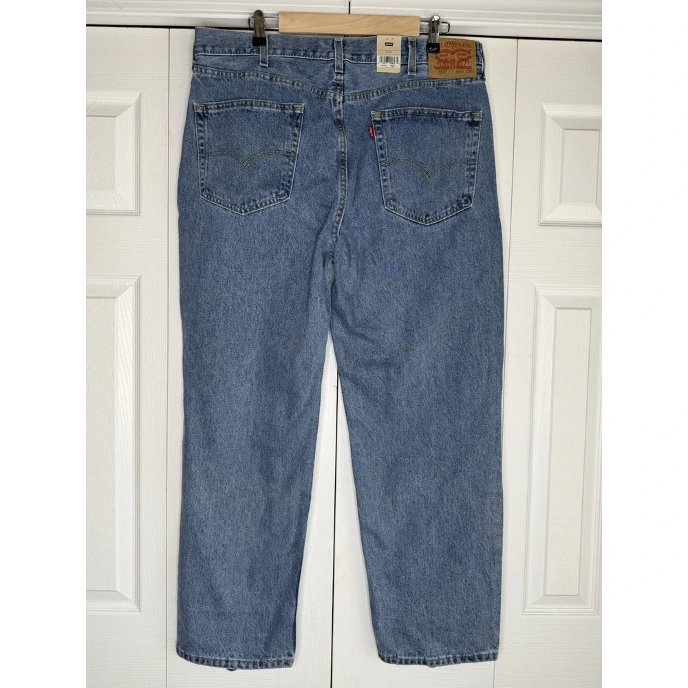 Levi's 550 Men's Relaxed Fit Jeans Stonewash Blue Denim 100% Cotton Sz 38x30 NWT